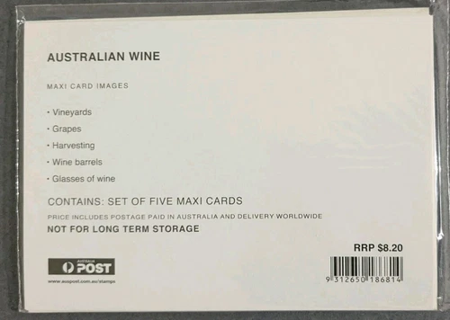 Australia 2005 Australian Wine 5 MAXI Cards