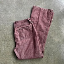 Vintage 90s Jeanology Collection Size 10 31x30 Flared Burgundy Jean Pants