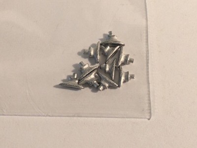 Ship Model Fittings Parts Accessories 10 White Metal 7mm Cleats