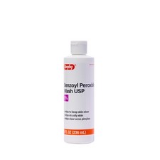 Rugby Benzoyl Peroxide Acne Wash USP 5 , 8 oz Bottle