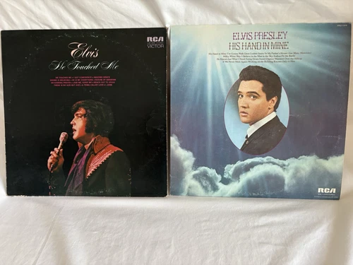 Elvis Presley Vinyl LP LOT His Hand in Mine ANL1-1319 /He Touched Me LSP-4690 EX