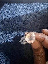 Pretty Galileia Rose Quartz 925 Sterling Silver Ring Size 6