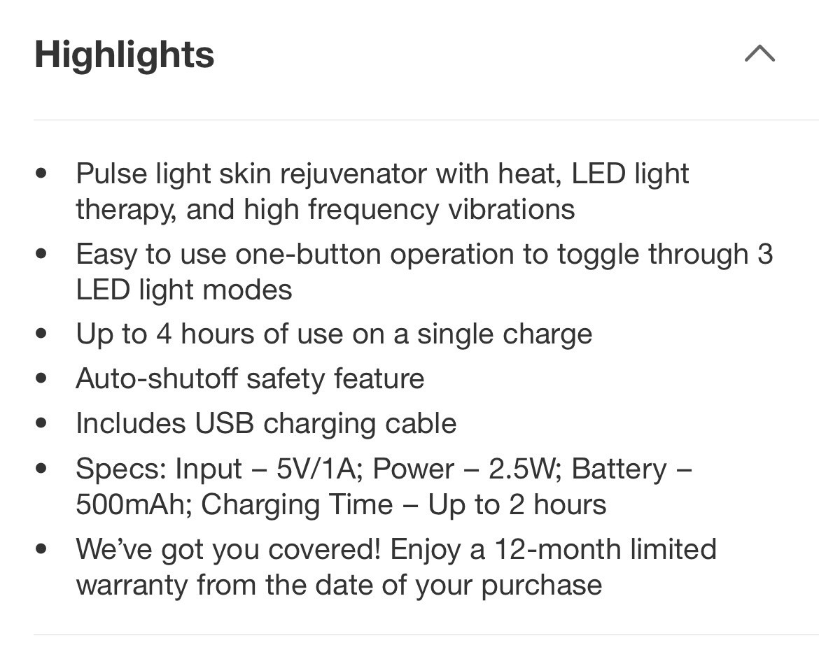 SLF Pulse Light Skin Rejuvenator NEW - Has Gone Viral- Out Of Stock At Stores!