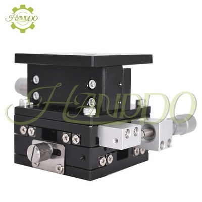 XYZ 3 Axis Linear Stage Trimming Platform Bearing Tuning Sliding Table 60×60mm