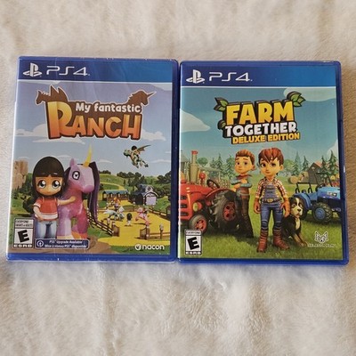 PS4 Farm Together Deluxe Edition & My Fantastic Ranch Sony PlayStation 4 LOT