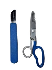 Heritage Cutlery Electrician's Splicer Kit | Blue Grip | Knife + Scissors