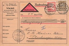 111447) DR Blg with Perfin/Company Punching "25" from Hamburg-Altona, Victri AG