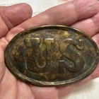 Dug , Walked On Arrow Hook Belt Buckle
