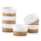 Ramekins Stoneware Ramekin Oven Safe Set of 6, Mini Ramekins Bowls 6 oz White