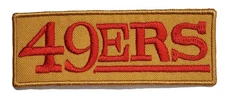 San Francisco Football Embroidered Iron On Patch 1.5"