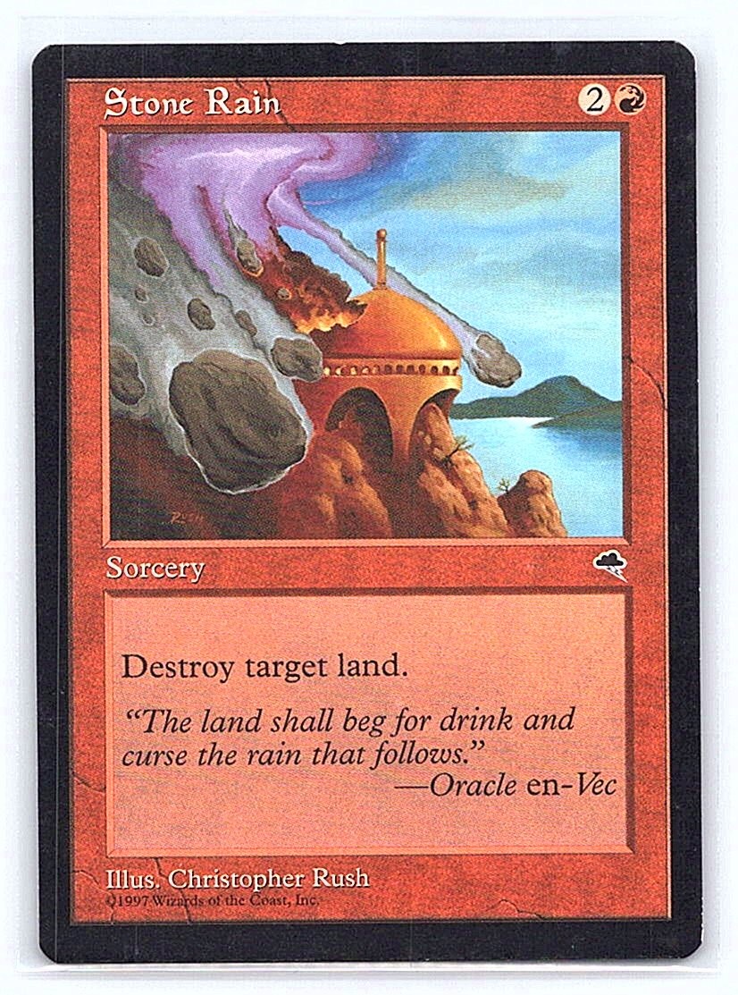 STONE RAIN 206 C TEMPEST MTG CARD
