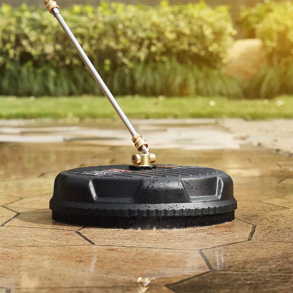 15" Pressure Washer Surface Cleaner Power Washer Attachment with Extension Wands