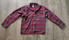 The North Face A5 Series Flannel Shirt Men Size Small Red Plaid Long Sleeve