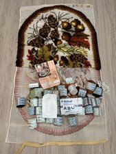 Shillcraft Latch Hook Rug Project 36x59 226 Fall Braid Unfinished Yarn Pinecone