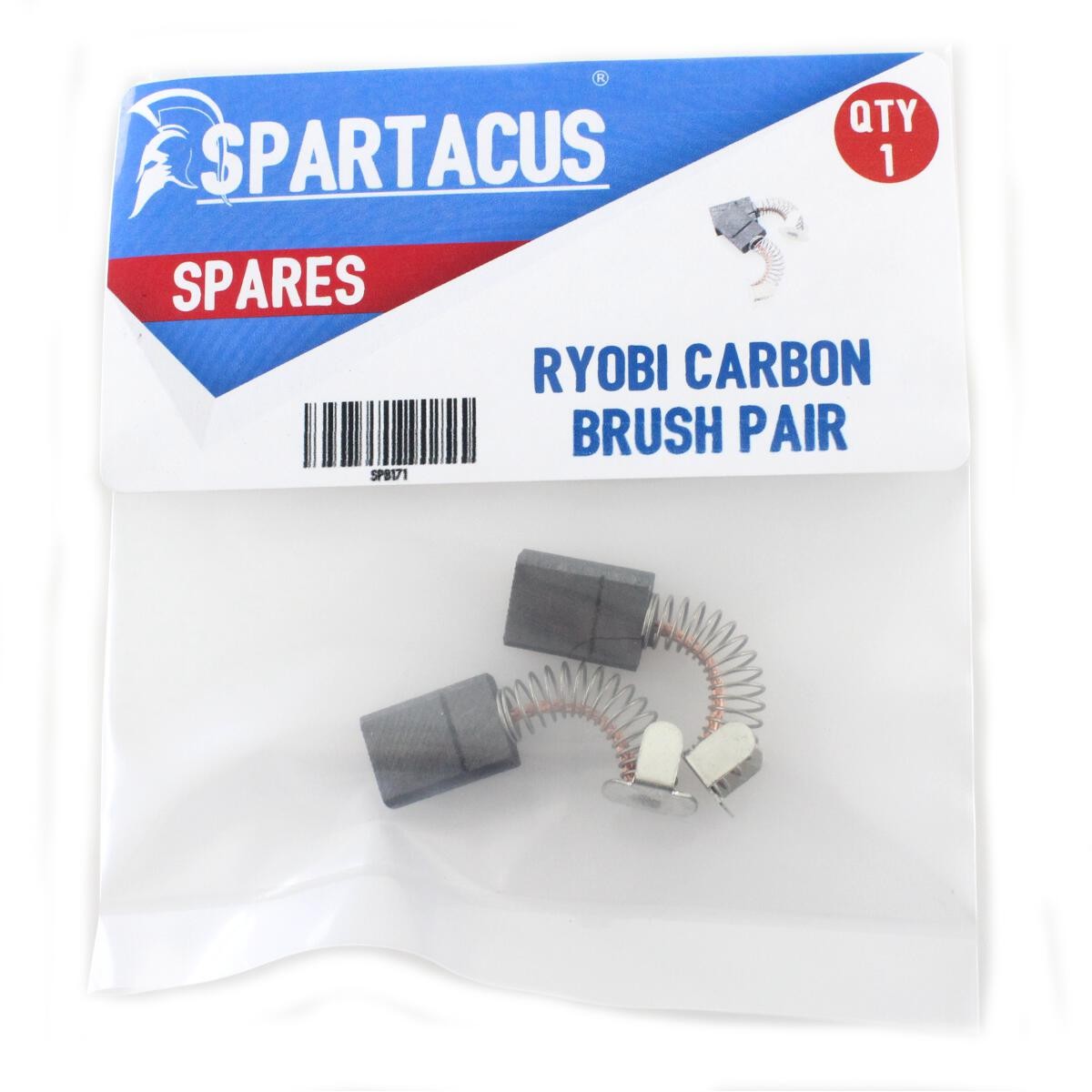 Spartacus SPB171 Carbon Brush Pair Fits Ryobi Polisher SP1800A & Grinder G1500