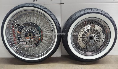 DNA Mammoth 52 Cali Twisted Spoke Wheels ,Tire Harley Touring 09