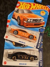 2025 Hot Wheels BMW 636 CSI Wild Widebody 1/5 New Black And Orange Lot Of 2