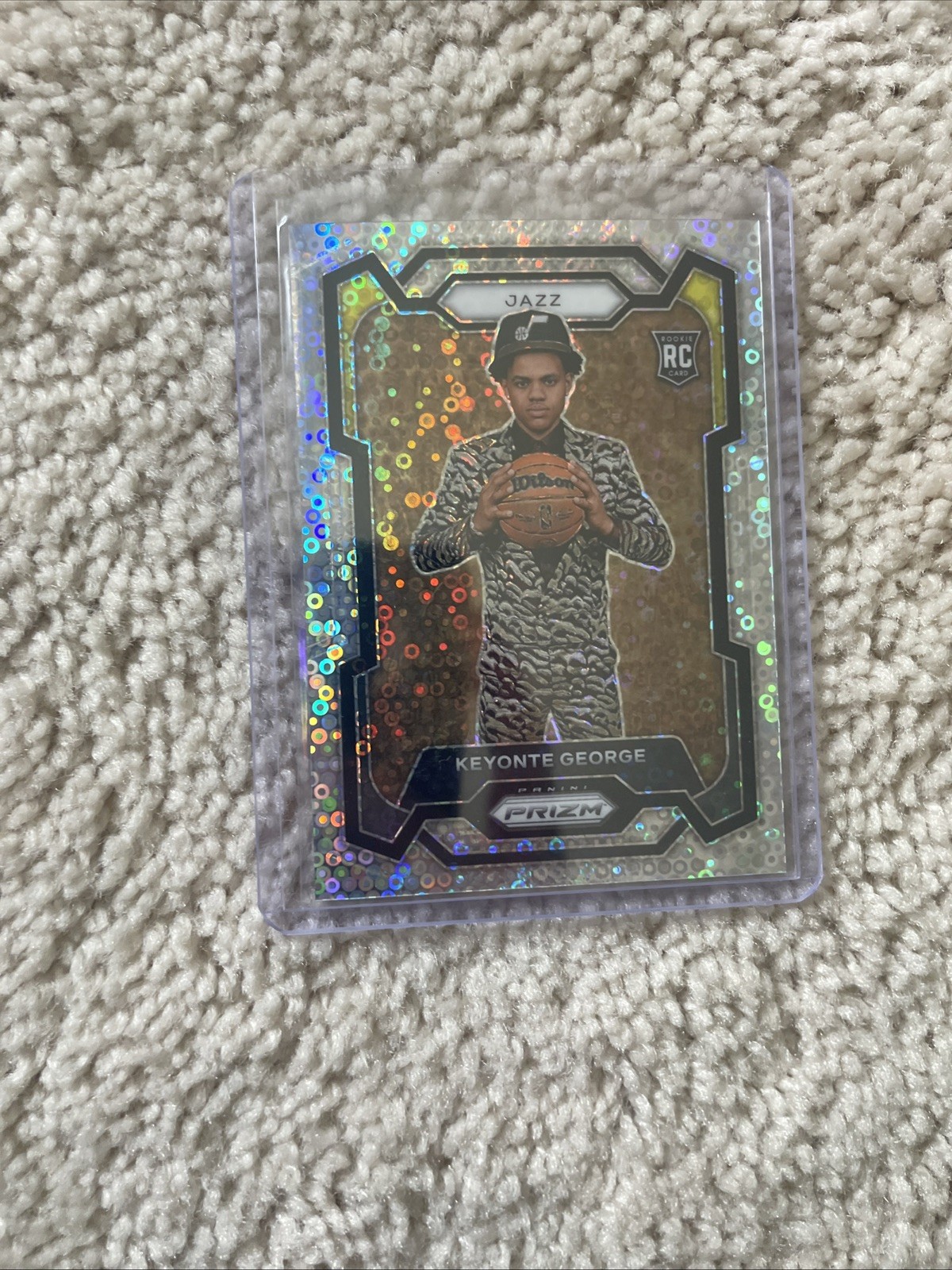 2023-24 Panini Prizm Keyonte George #127 RC Rookie Fast Break Silver Variation
