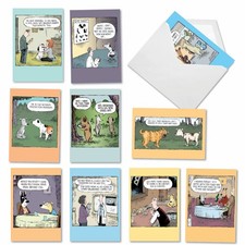 NobleWorks 10 Funny Birthday Cards in Bulk Assorted Happy Bday Dog Cards Humo...