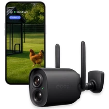 Smart WiFi Chicken Camera – iOS Only, 1080p HD, Night Vision, AI Predator Ale...