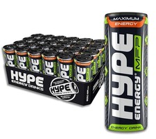 Hype Energy MFP Classic Energy Drink – 24 x 250ml Cans | Caffeine, Taurine & 5 B