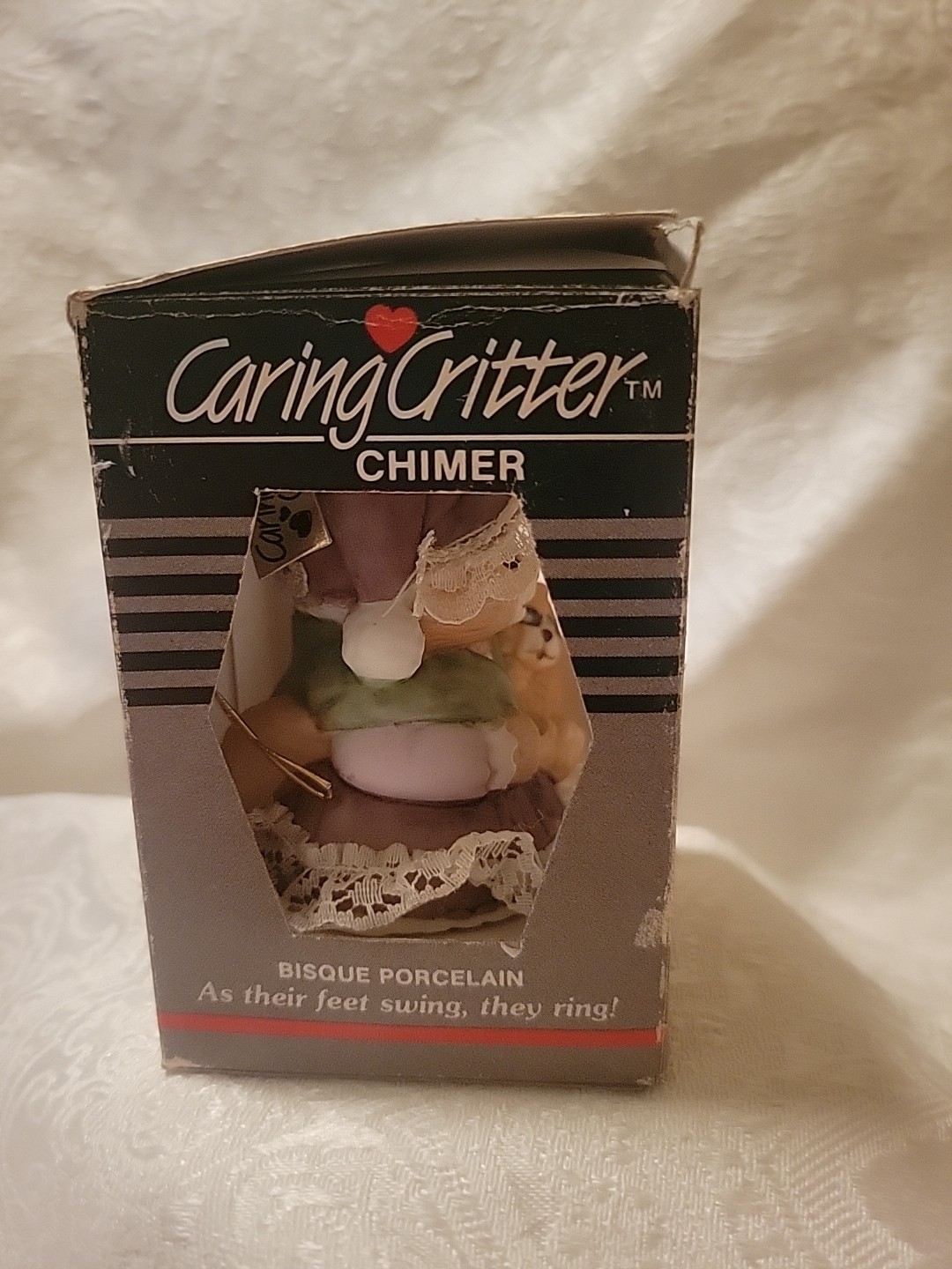 New VINTAGE Jasco Caring Critter Christmas Ornament 2.75"