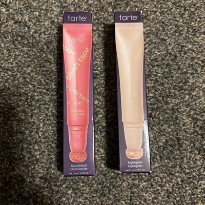 Tarte FULL SIZE BUNDLE: Liquid Blush + Highlighter ~ New In BOX ~ Great Price!