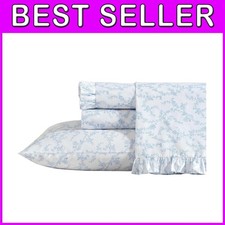 200 Thread Count Full Sheet Set, Blue Floral