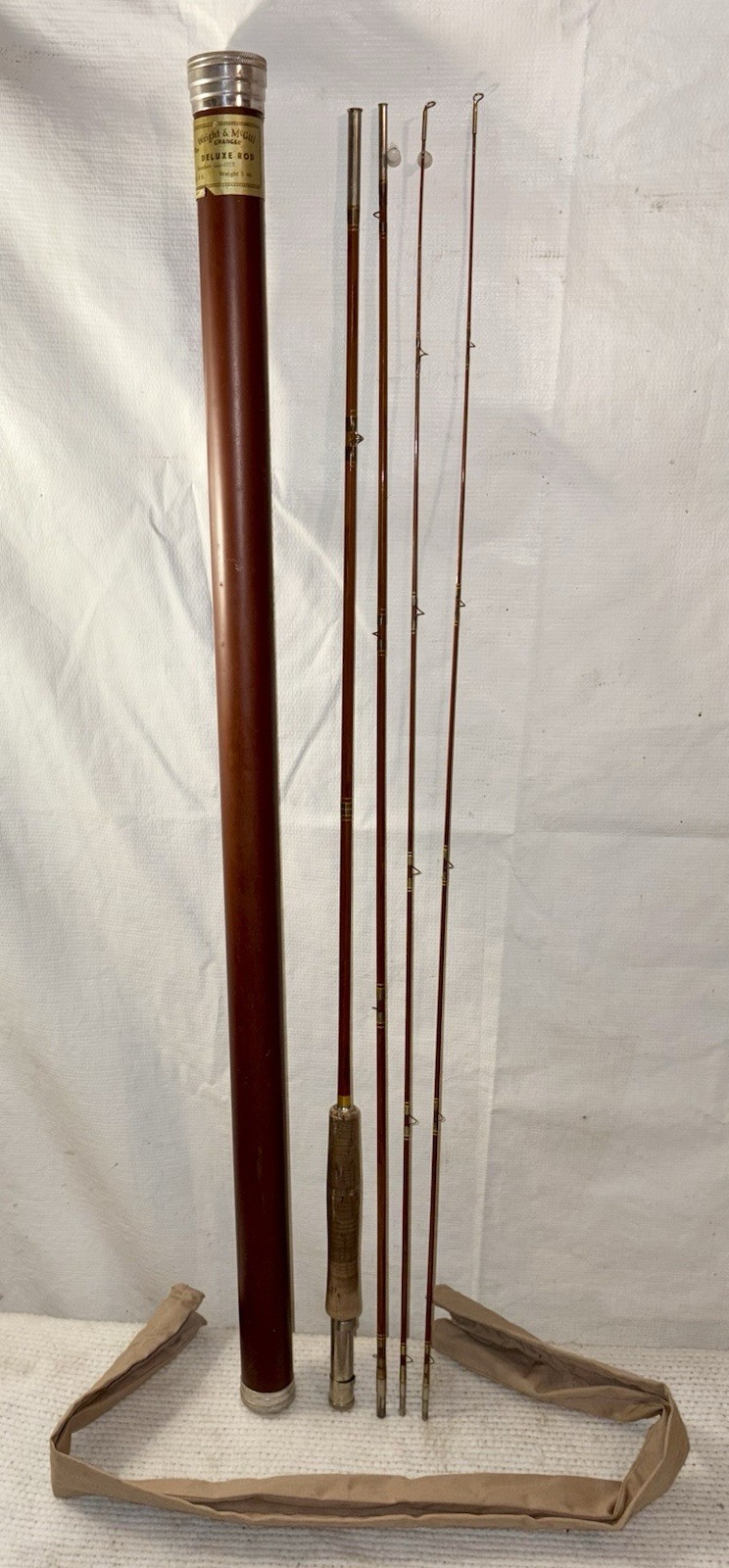 VTG Wright & McGill Granger Deluxe 9ft Bamboo Fly Rod Vintage Bamboo Fly Rod