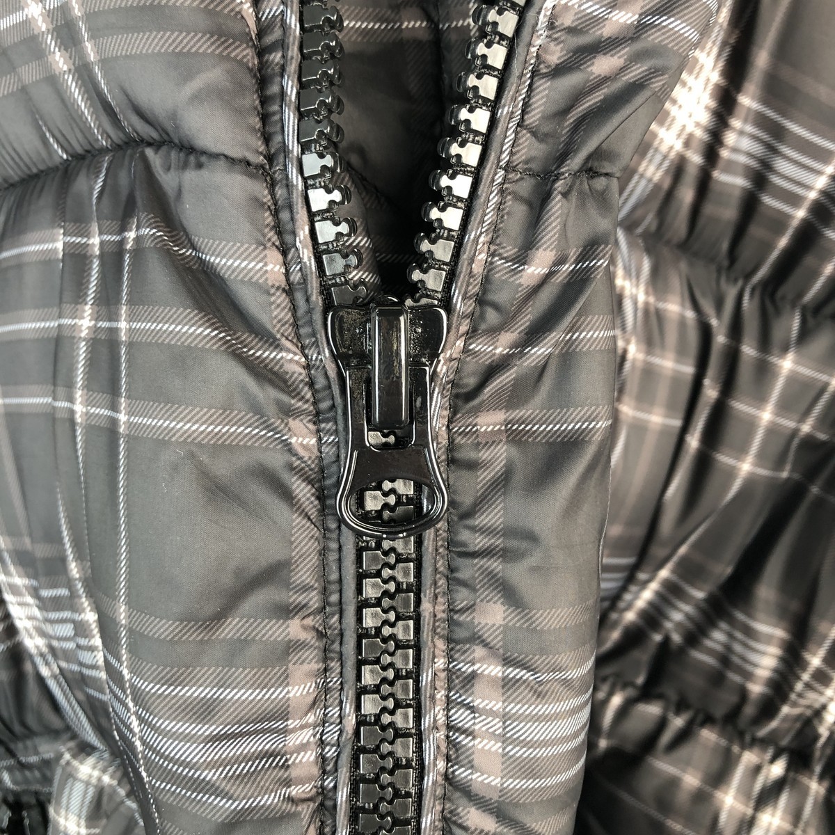 Used GAP Check Pattern Padded Puffer Jacket Men's… - image 7