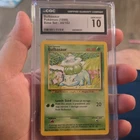 Pokémon TCG Bulbasaur Base Set Common Plant 40 HP CGC Gem Mint 10 44/102