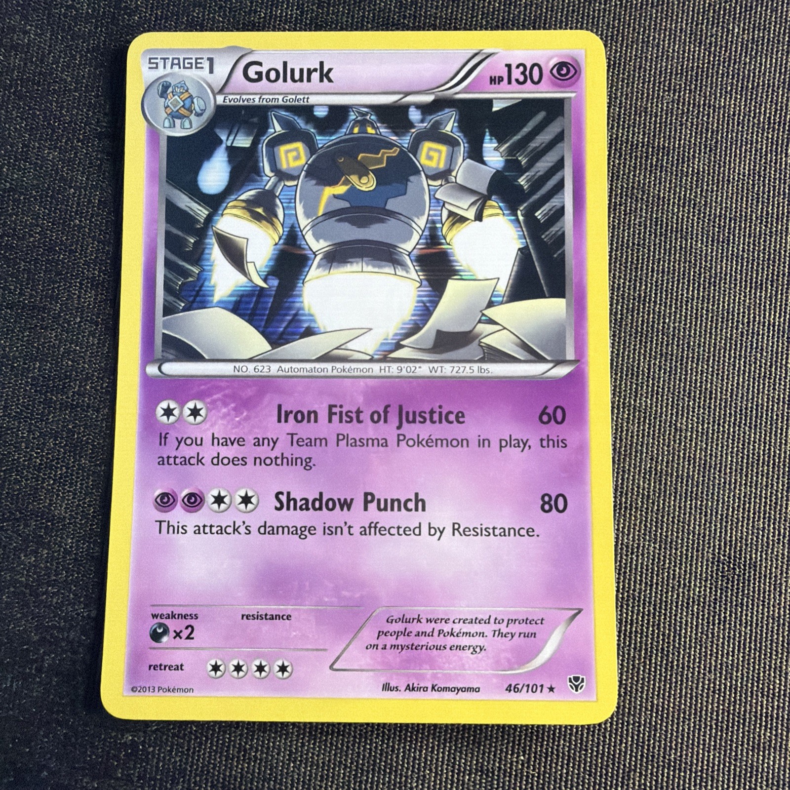 Golurk 46/101 Plasma Blast Holo