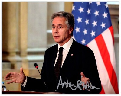 Anthony Blinken Secretary of State Hand Signed 8x10 Photo #2