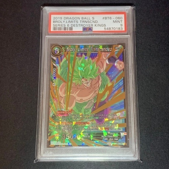 2019 Dragon Ball Super Broly Limits Transcended #BT6-060 PSA 9 Mint Series 6 view 4