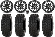 ITP Hurricane 15" Wheels Black 32" XComp ATR Tires Yamaha Viking Wolverine