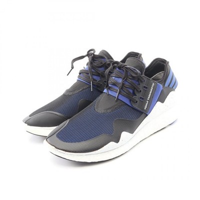 Y-3 RETRO BOOST sneakers Fabric Blue Black Used mens #US 9.5