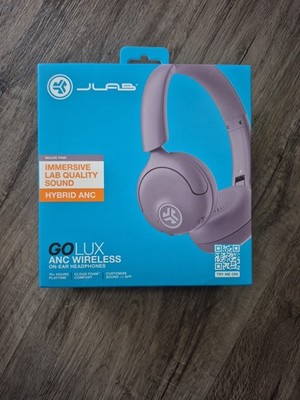 New JLAB Go Lux ANC Wireless On-Ear Headphones Mauve Pink NIB