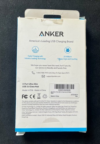 Anker 4-Port USB 3.0 Ultra Slim Data Hub (New) - Picture 3 of 4