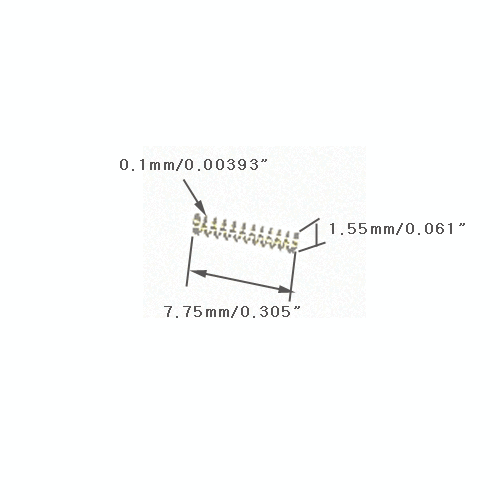Resortes de compresión 2000ea/SUS/WD0,0039""/0,061""OD/0,305"" FL/RESORTE YUHAN/Y100 - Imagen 2 de 5