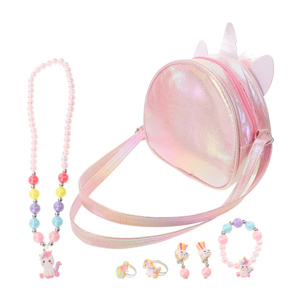 VETEMENTS Set Sacchetti Cosmetici per Bambini Collana per Bambine Vestire Vestiti Piccoli