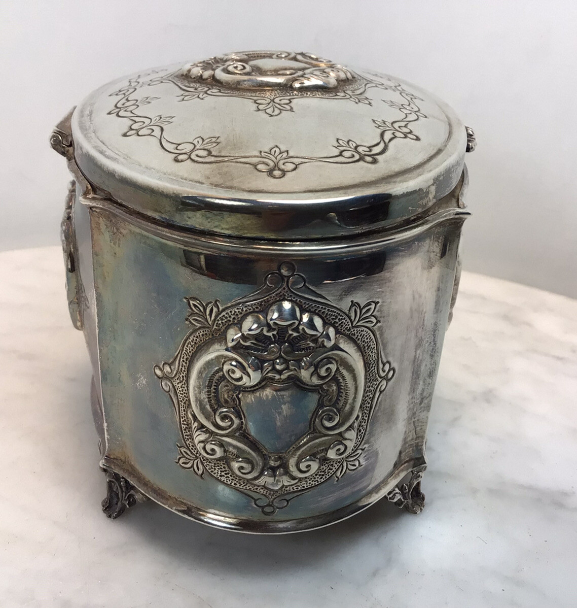 Vintage HAZORFIM 925 Sterling Silver Etrog Box Container | eBay