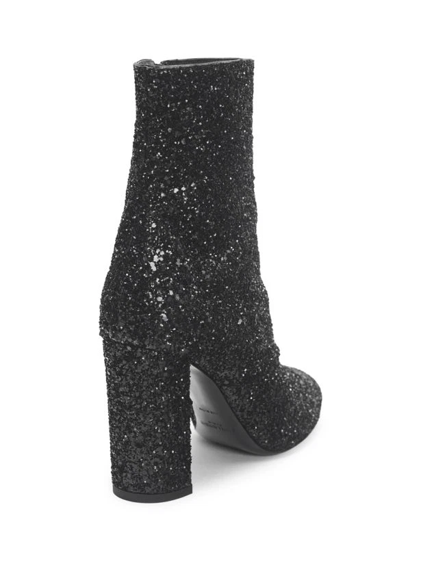 Saint laurent loulou 2025 washed glitter booties