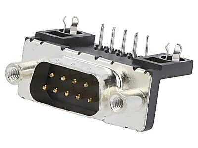 D09P13A4GV00LF D-Sub PIN: 9 Buchse männlich für Frontplatten mit 90°-Winkel Amph