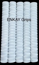 ENKAY 10 PCS WHITE  Ring Chevron  Cricket Bat Grips Top Quality & Great Value