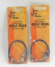 2 Packs Jeros Tackle Scotchline One Drop Gulf Rigs Coated Wire 4 Total