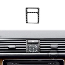 For VW Passat NMS B7 2012-2019 Real Carbon Fiber Center Console Clock Frame Trim