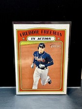 2021 Topps Heritage In Action Freddie Freeman #40 - Atlanta Braves