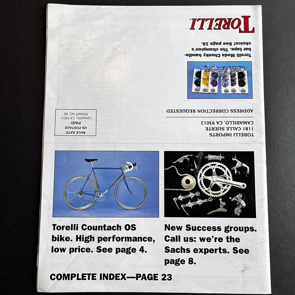 1995 TORELLI MASI Mondonico CATALOG Campagnolo Shimano Sachs Cinelli