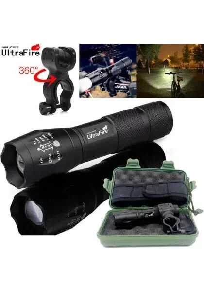 UltraFire 50000LM Zoom LED Flashlight  +18650 Battery +Charger **PROMO* - image 4 of 4