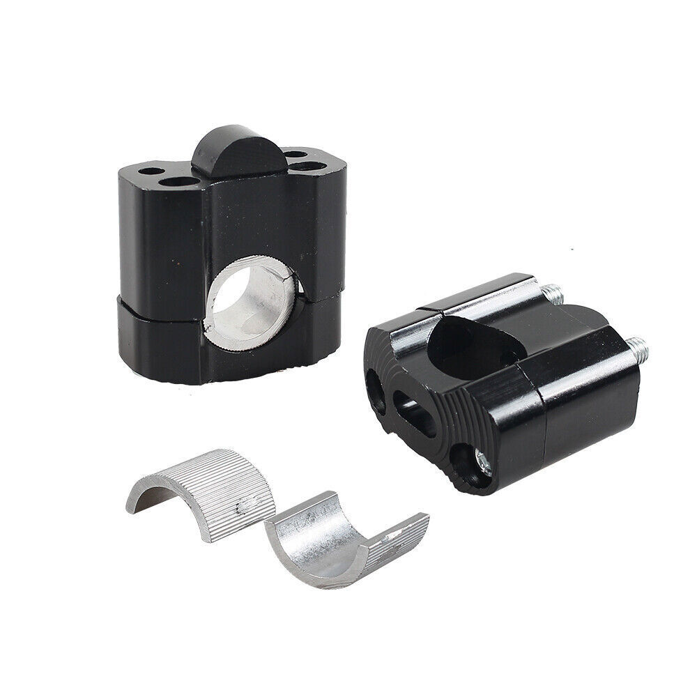 HandleBar Fat Bar Mount Clamps Risers Adaptor 7/8" To 1 1/8 - Foto 4